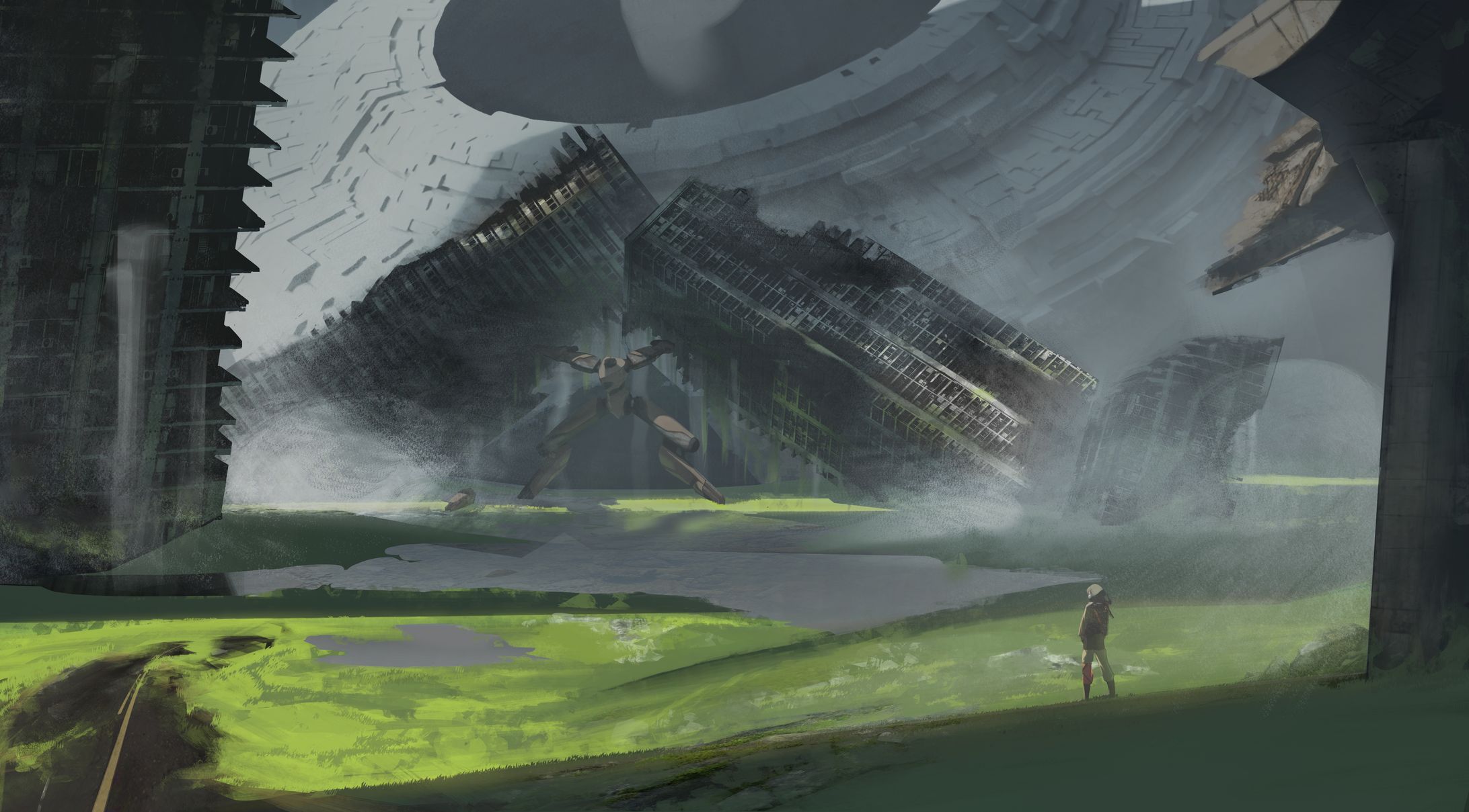 Environment Post Apocalyptic Setting Shot 2-1