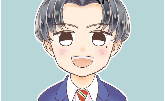 ゆるかわイラストアイコン　男性