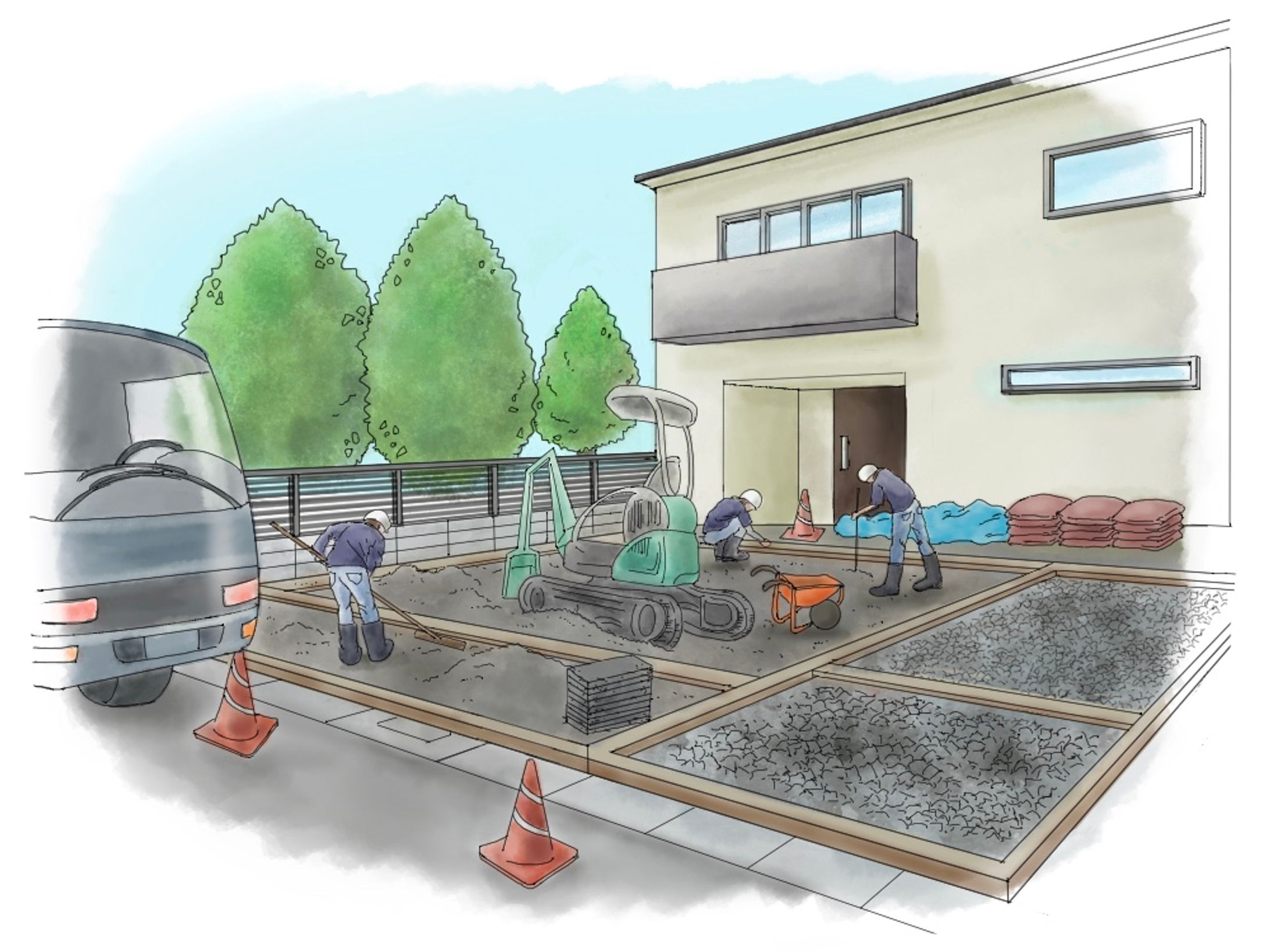 クライアント様ご依頼建築イラスト-1
