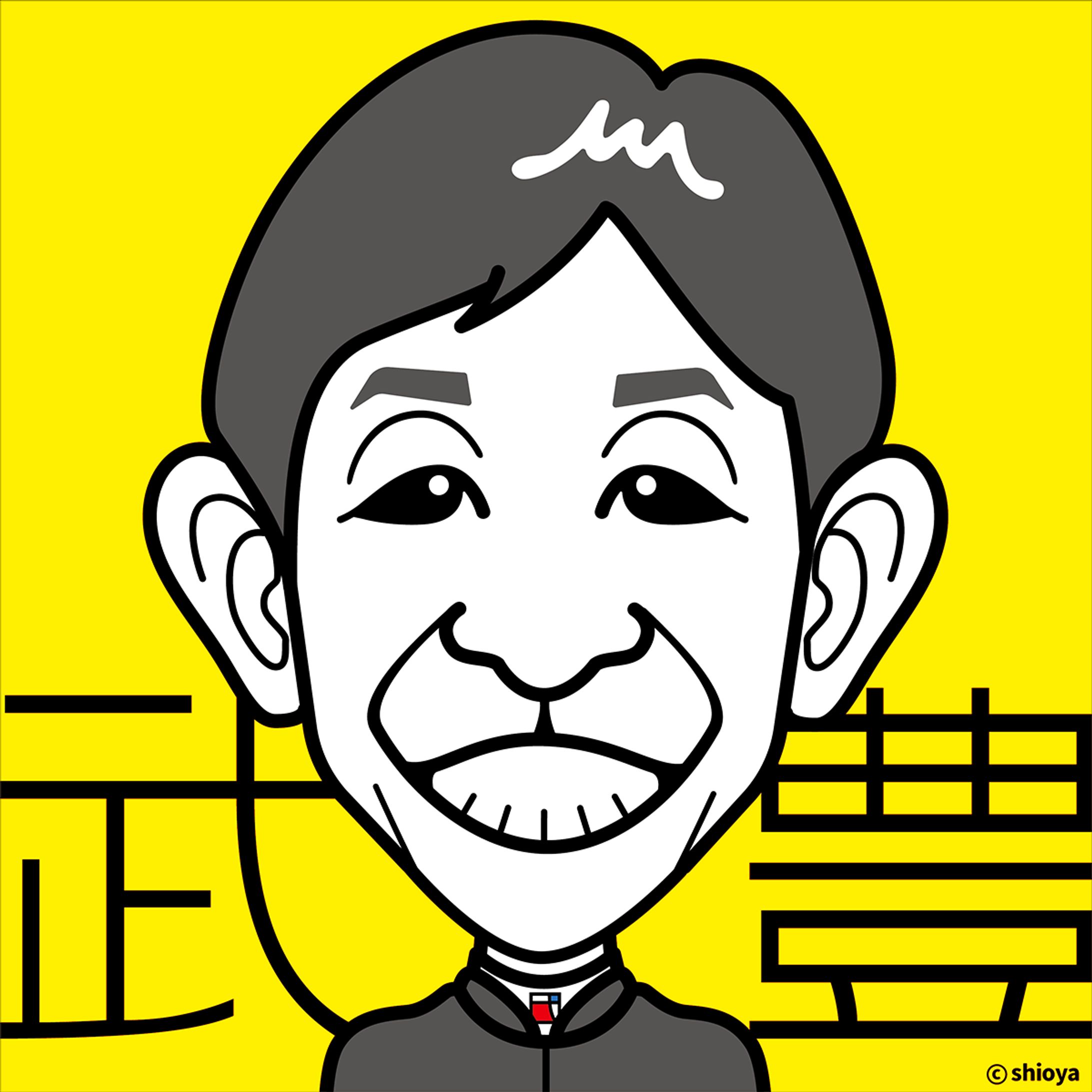 武豊 似顔絵イラスト-1