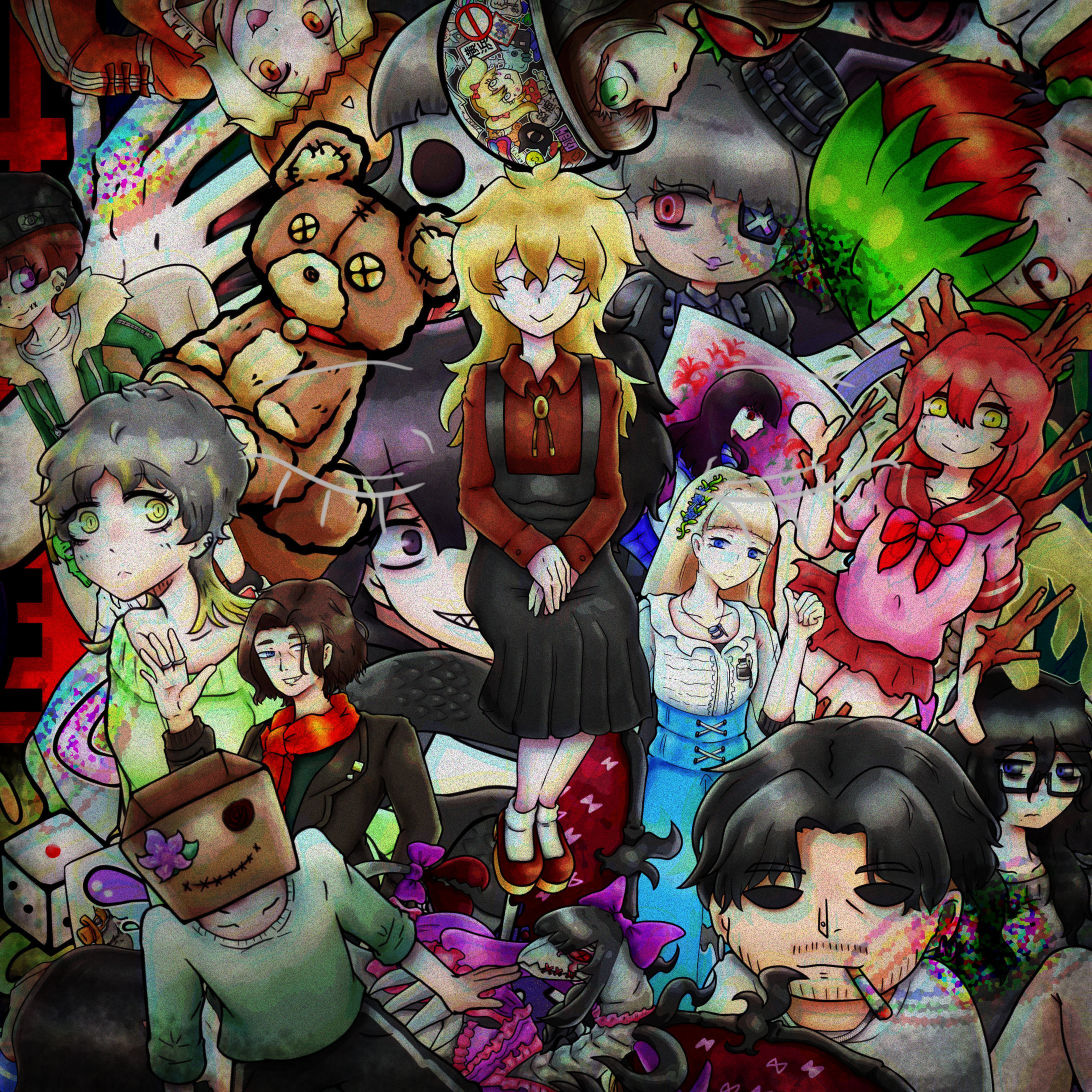 コラージュ作品「キメラ」-1