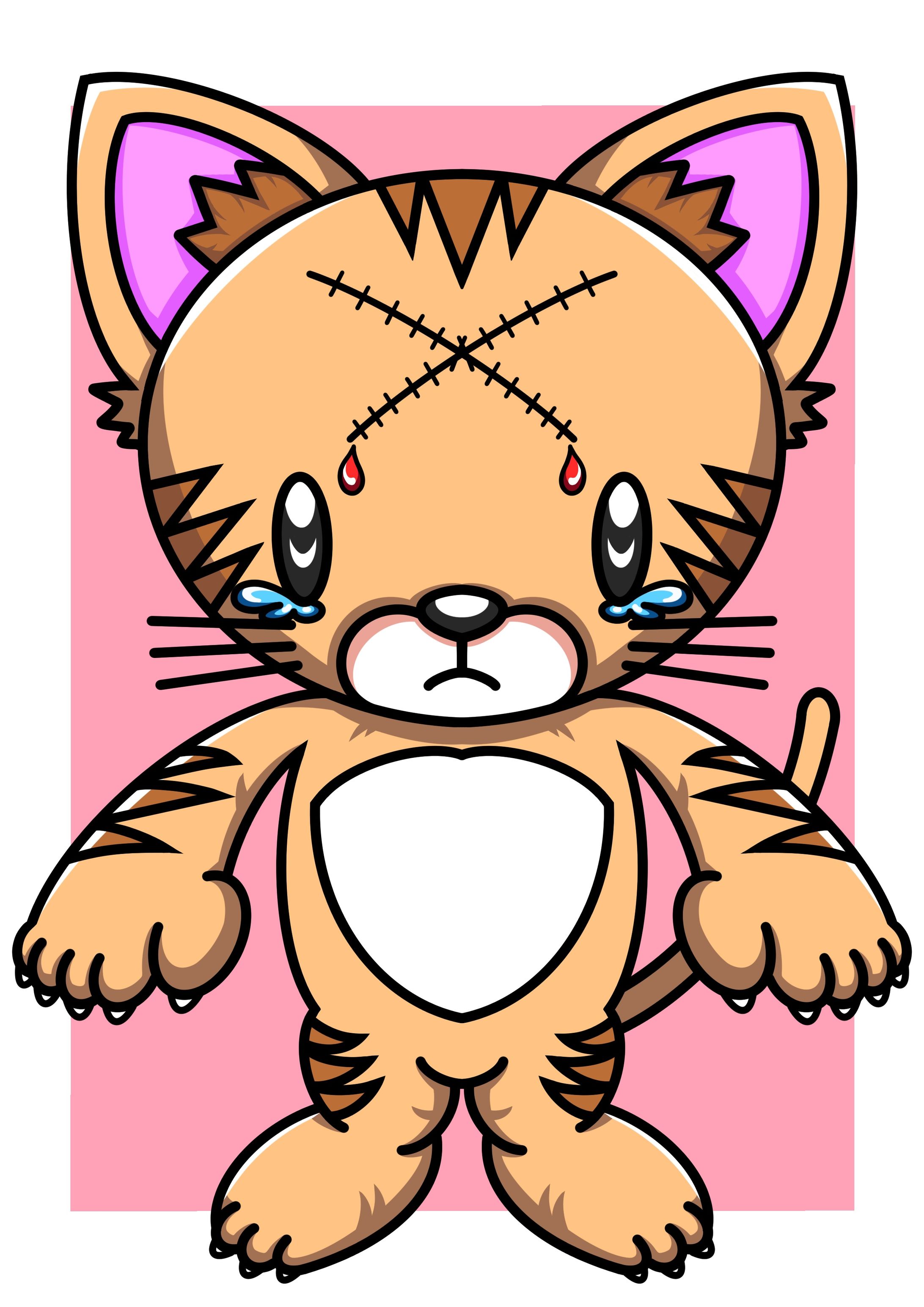 "Crying Cat"(scar ver.)-1