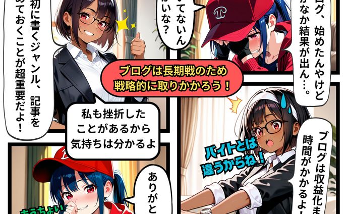 ブログは長期戦のため戦略的に取りかかろう！