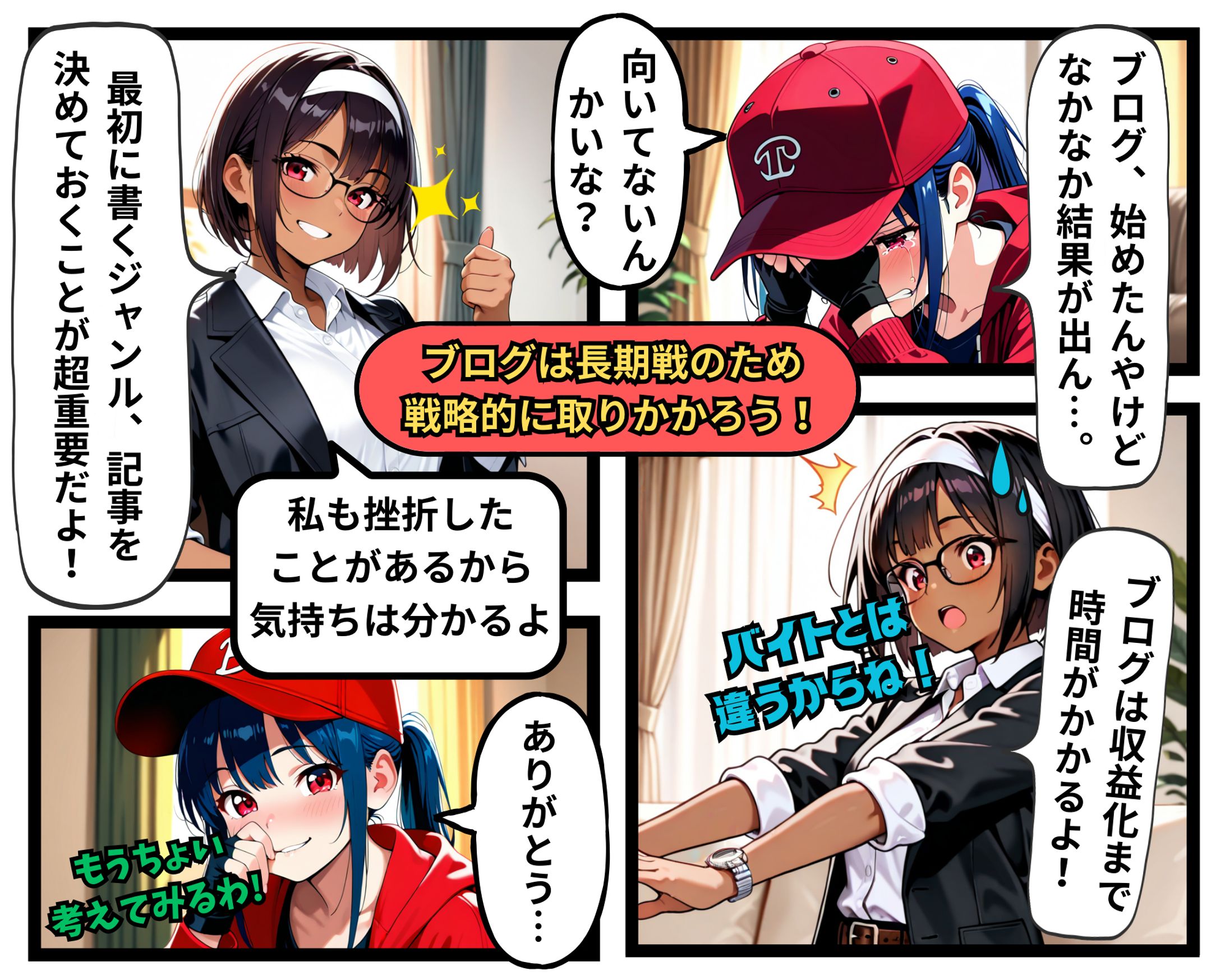 ブログは長期戦のため戦略的に取りかかろう！-1