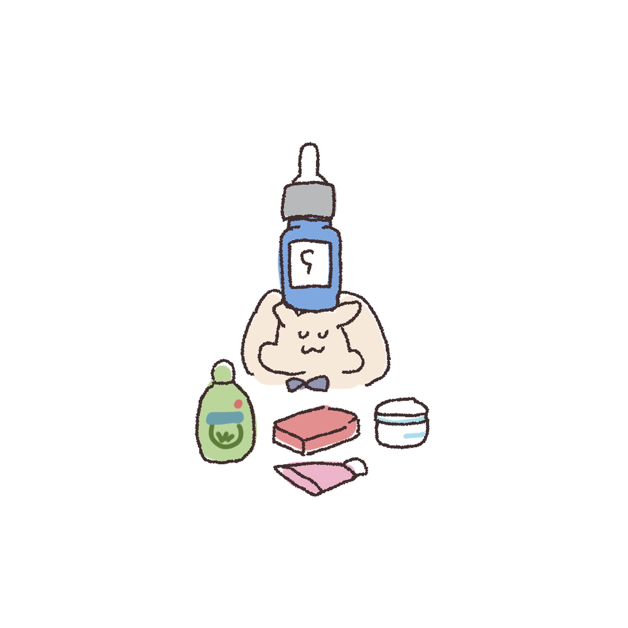 【絵日記】しみゼロの日-1
