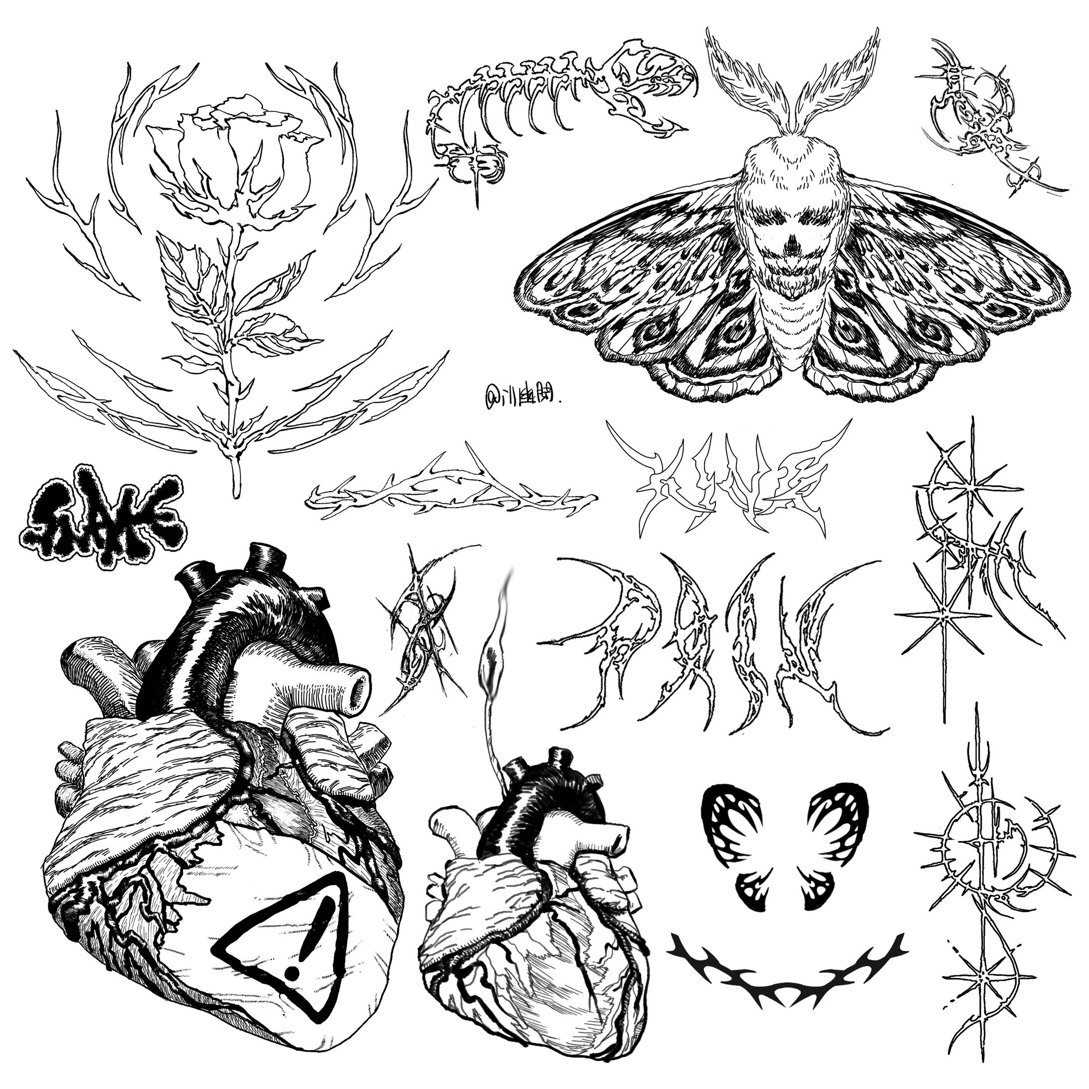 ラインワーク・趣味絵 -1