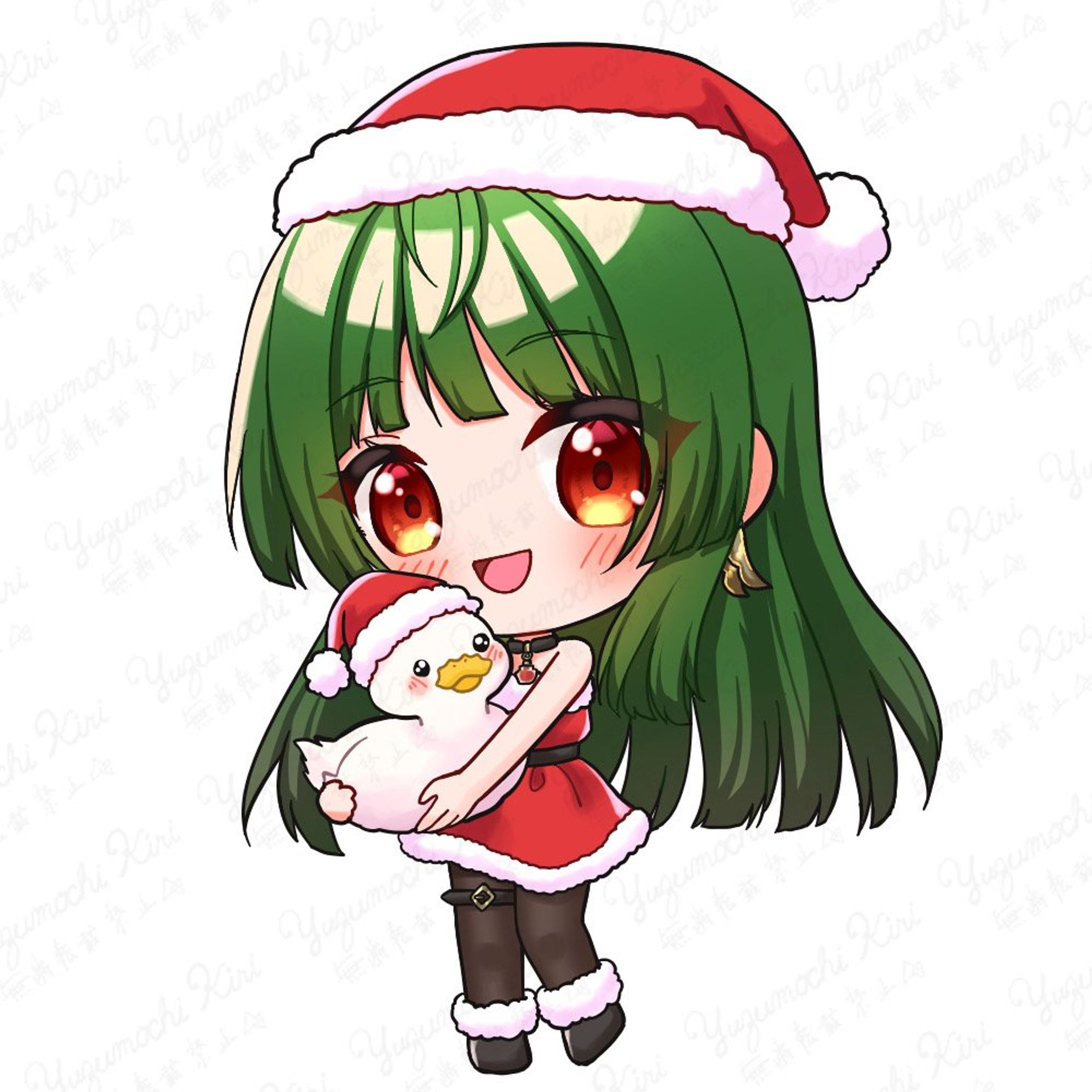 きぃたまぉ様 クリスマスミニキャライラスト-1