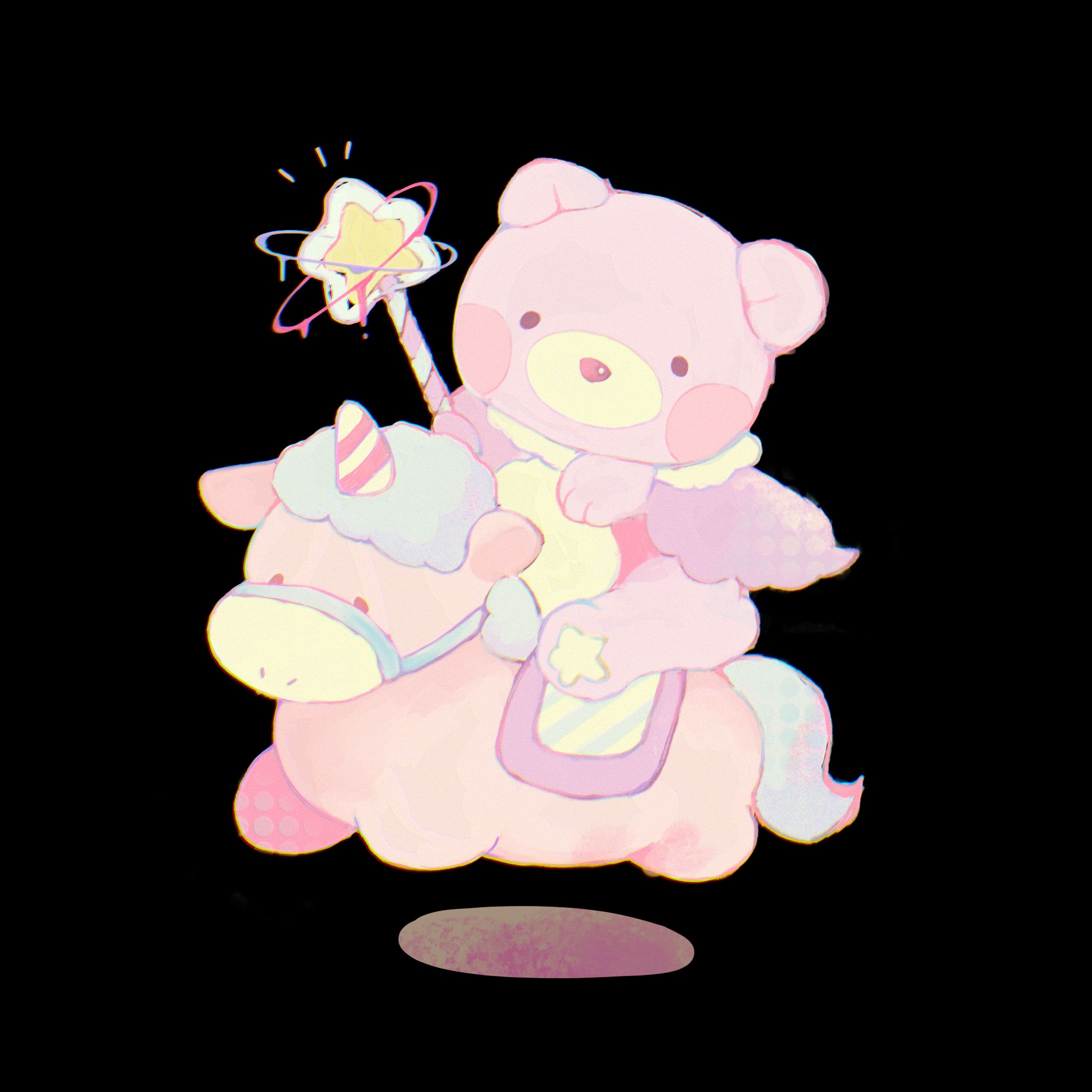 パステルカラーくまの魔法使い-1