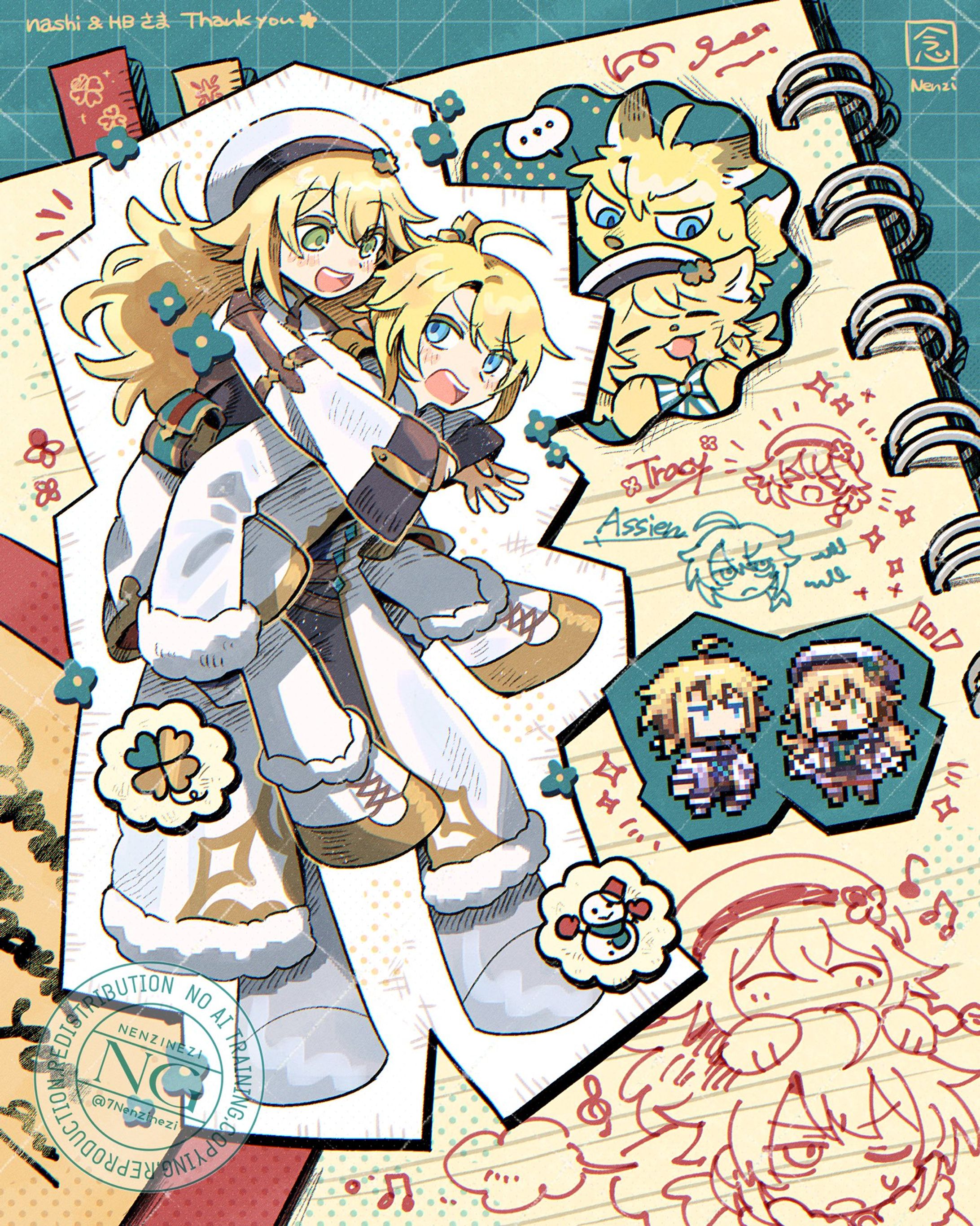 ご依頼  OC1枚絵+ドット絵【skeb】-1