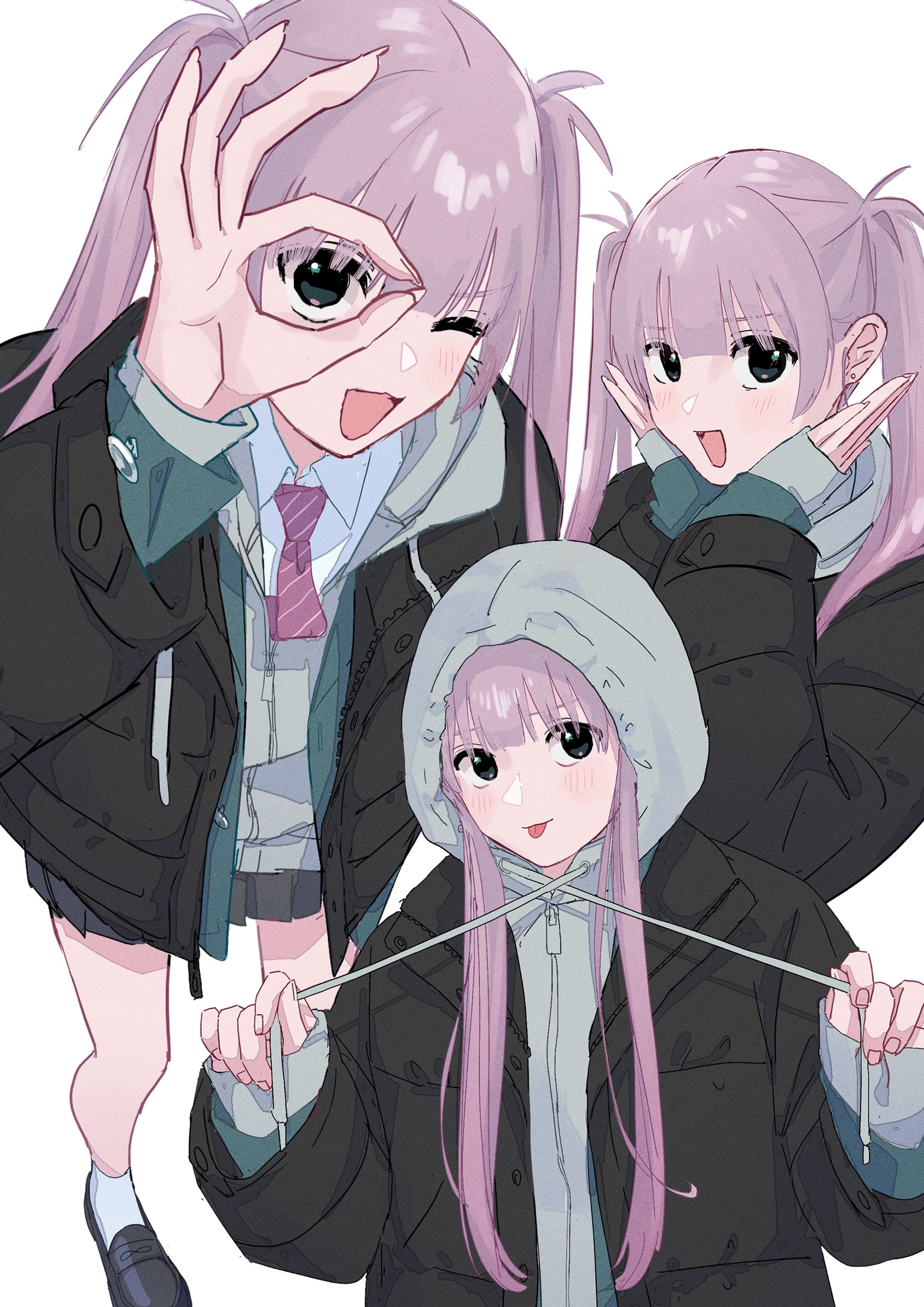 ピンクツインテ女子-1