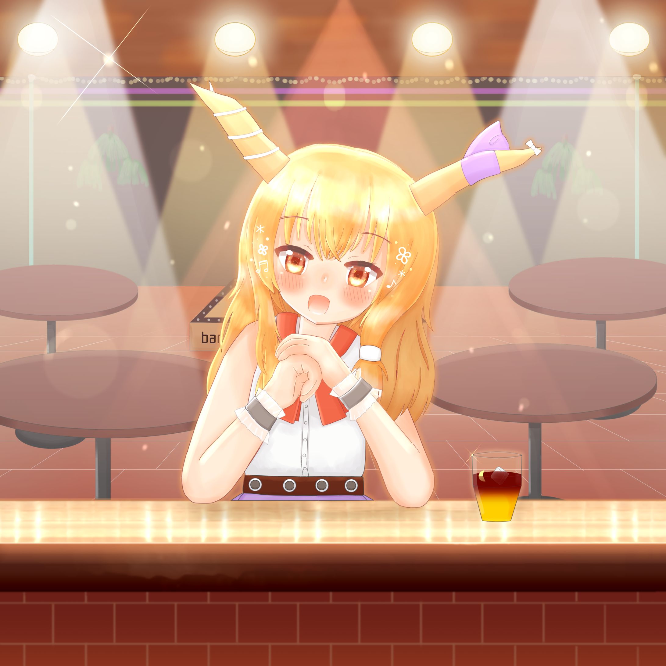 カクテルを嗜む萃香-1