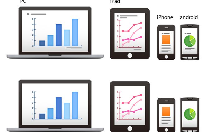 端末のカットイラスト