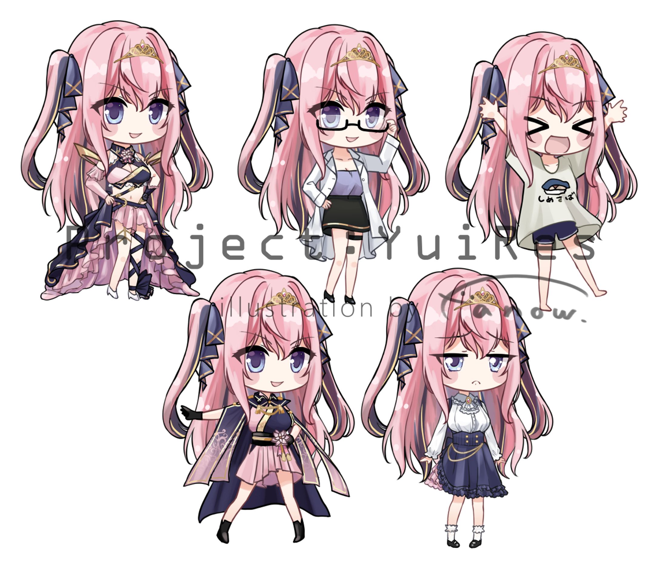 Vtuber デフォルメ立ち絵イラスト-1