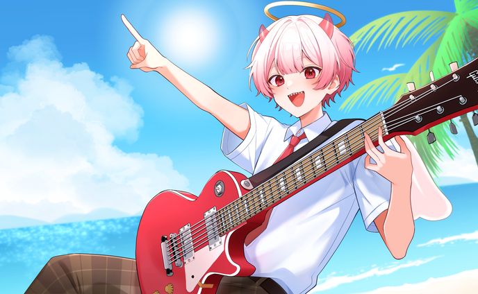 海凪様/『青と夏』動画イラスト