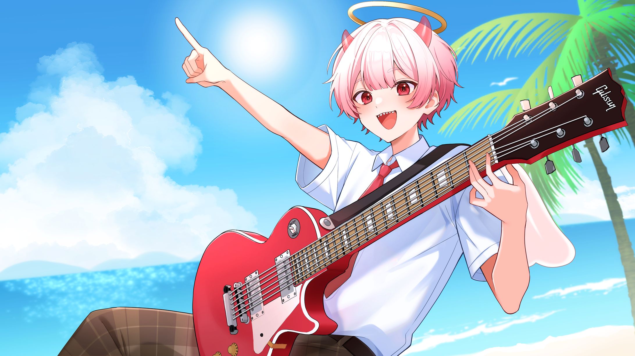 海凪様/『青と夏』動画イラスト-1