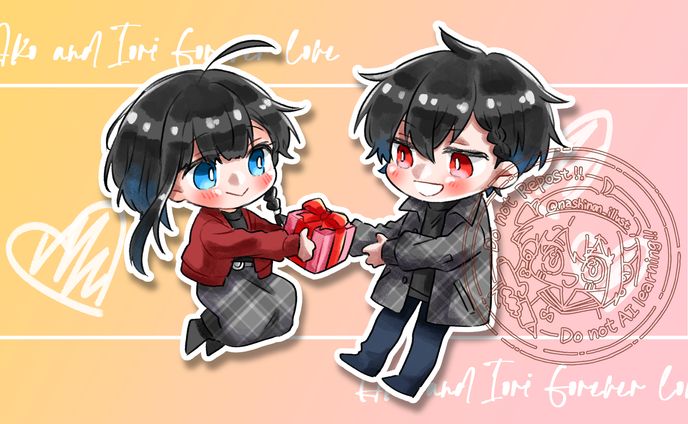 TRPGカップリングSDイラスト