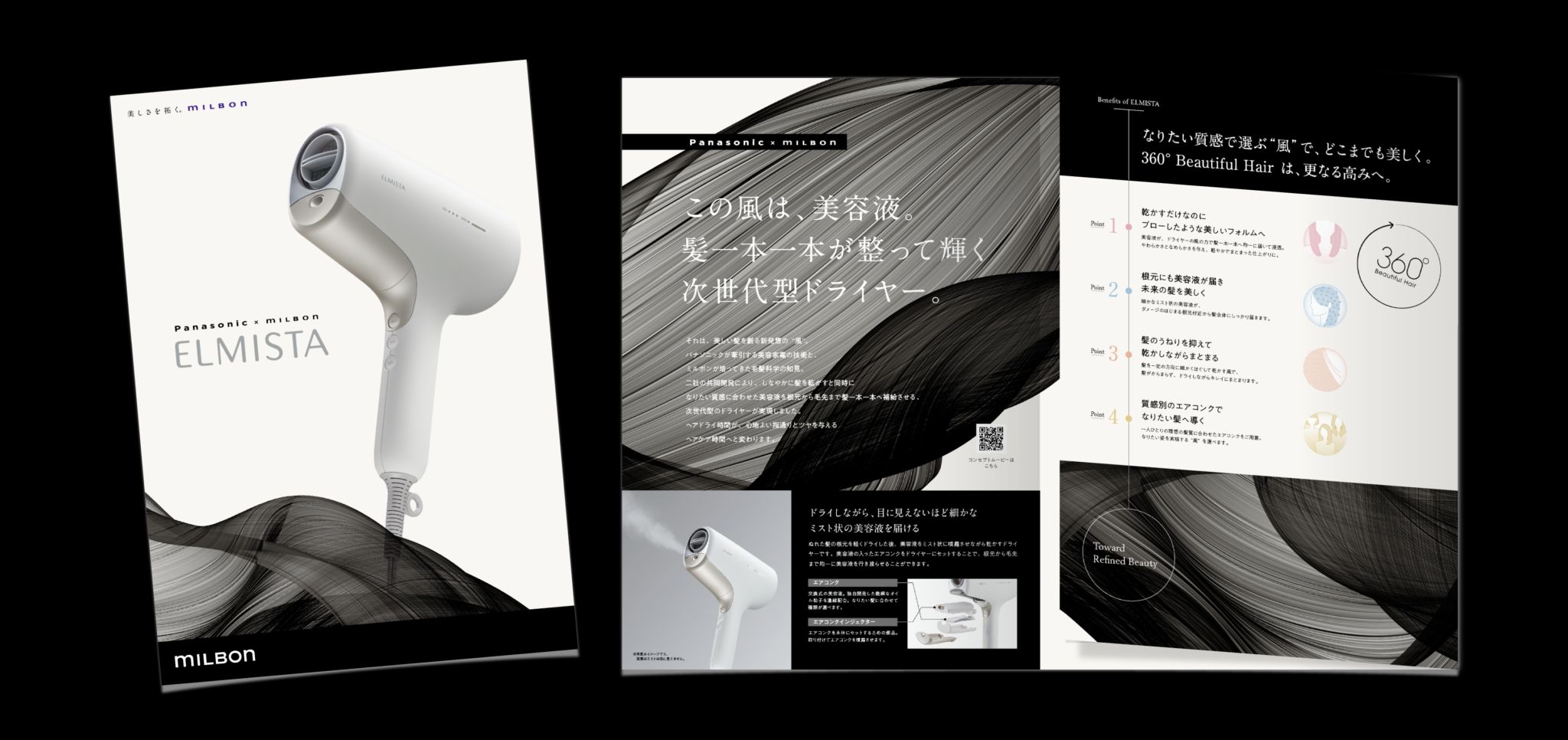 ELMISTA ヘアドライヤー Panasonic x MILBON 未使用品Panasonic x