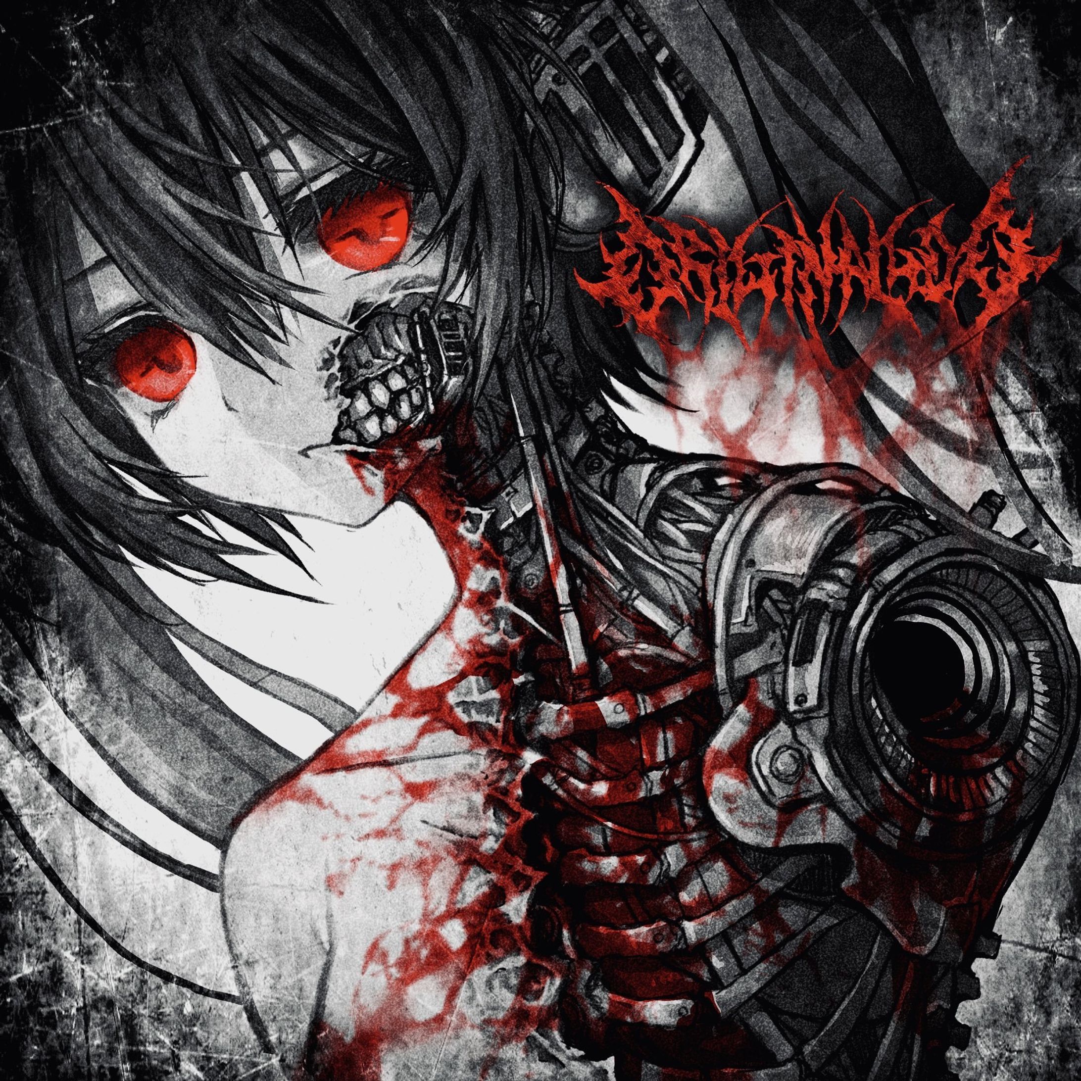 Original God「DEATHGORE REMIX (Gabberdroid Radio Edit & Extended Mixes)」　CDcover illust-1