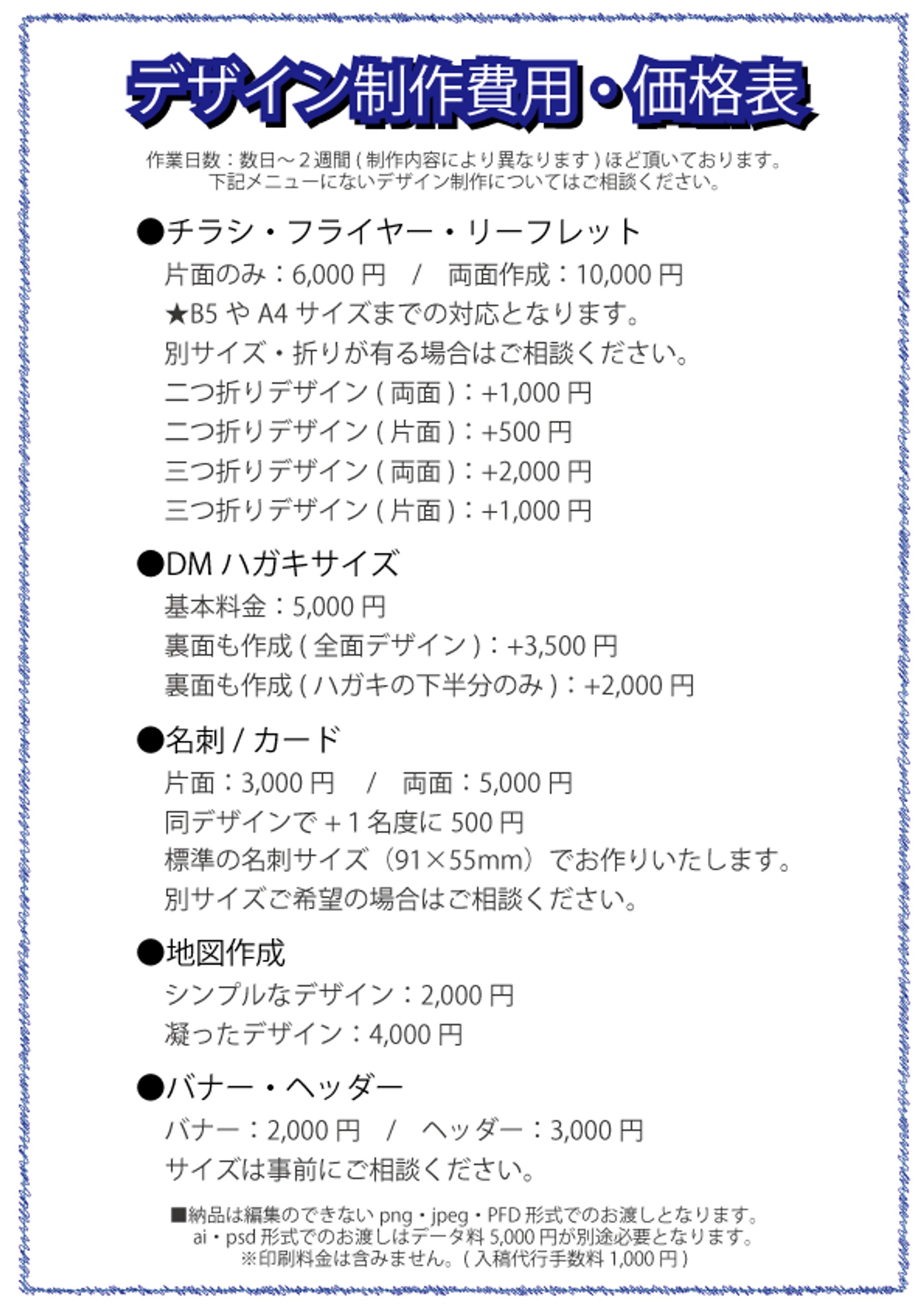 お仕事の制作費用について-1