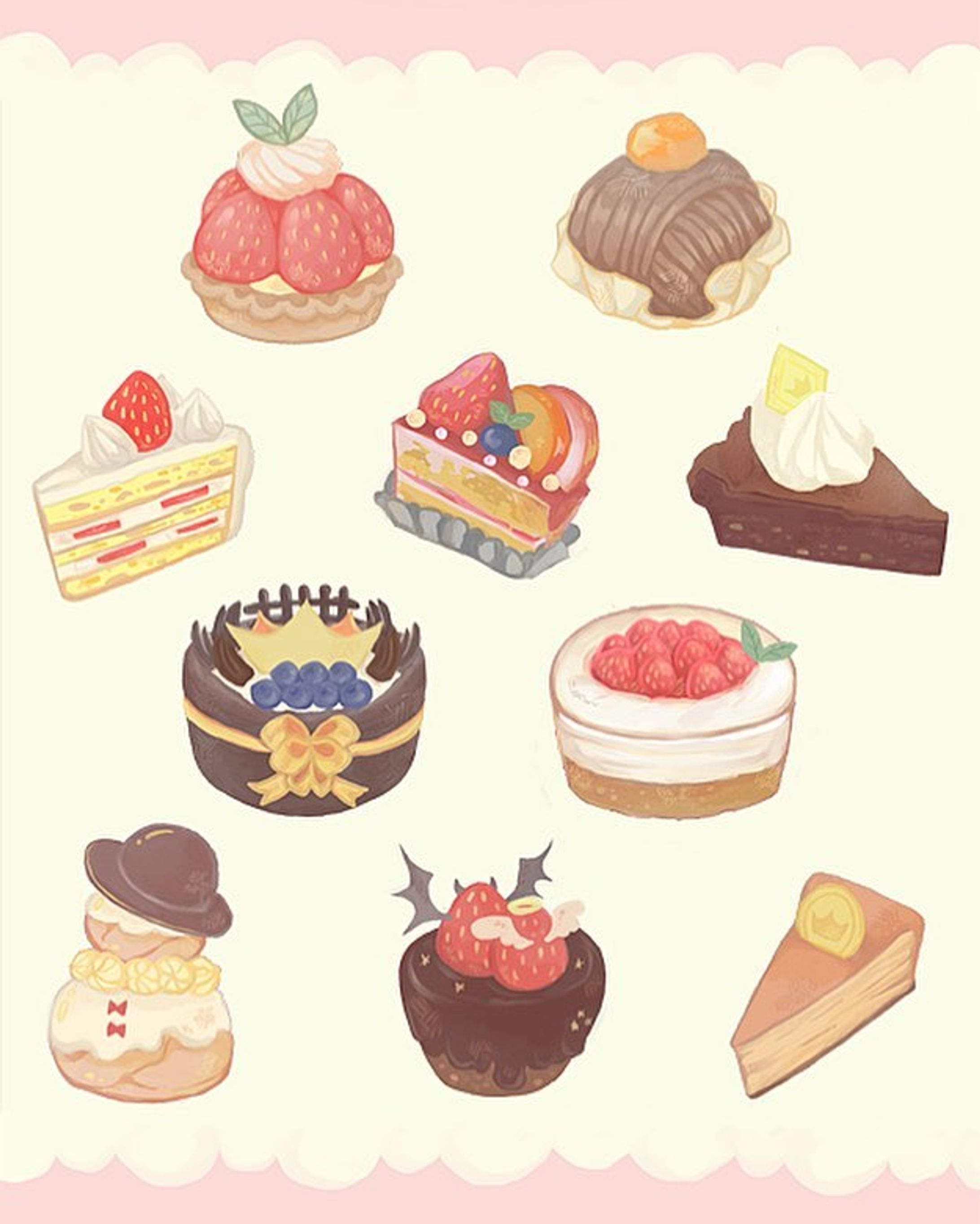 ケーキの絵 #illustration-1