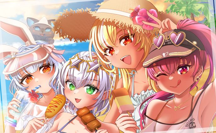 vtuberサムネイル用ファンアートイラスト