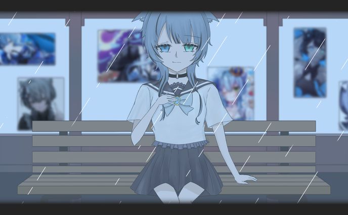 【ご依頼】夕立のりぼん/歌ってみたサムネ用