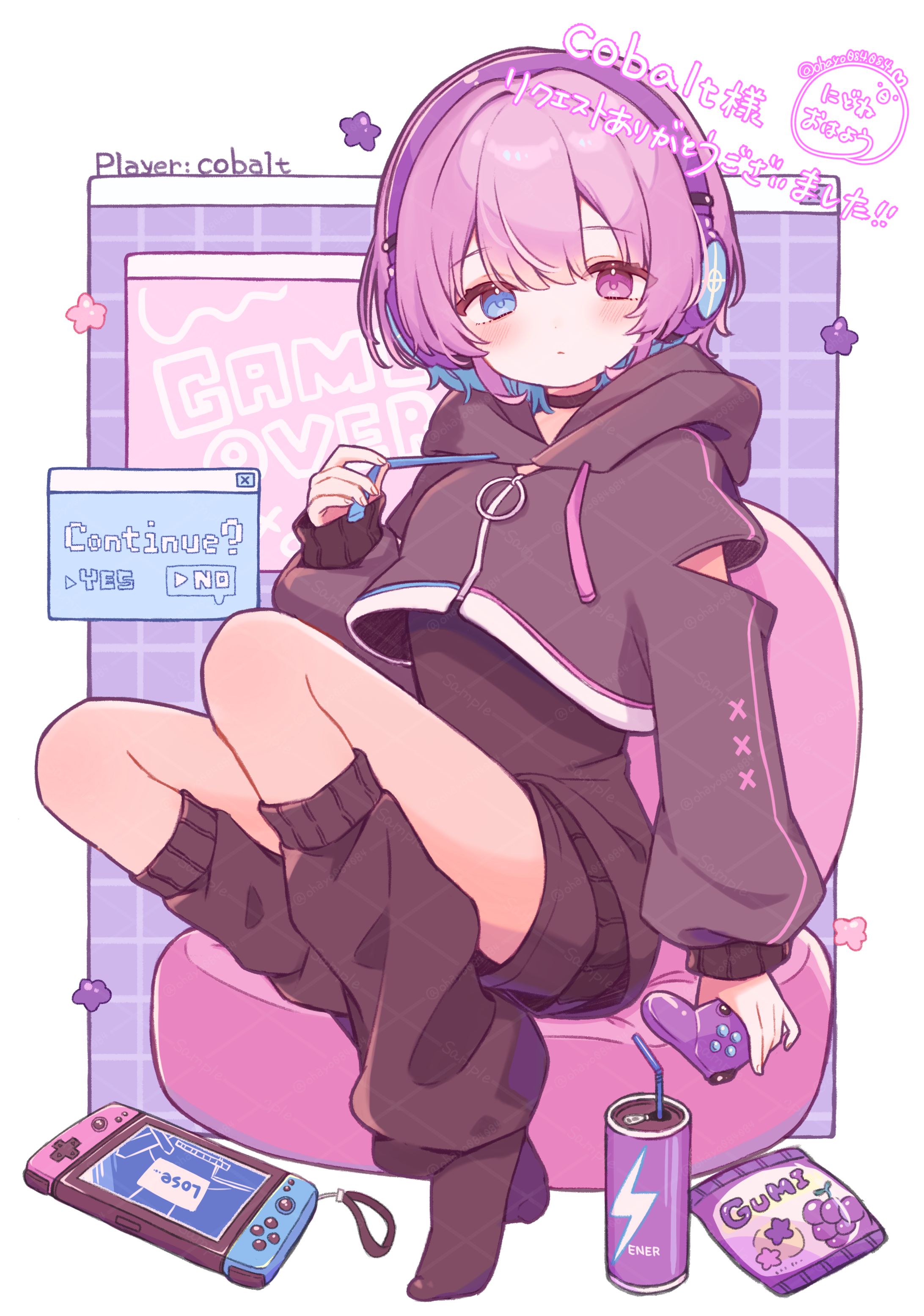 配信用イラスト制作＆表情差分-1