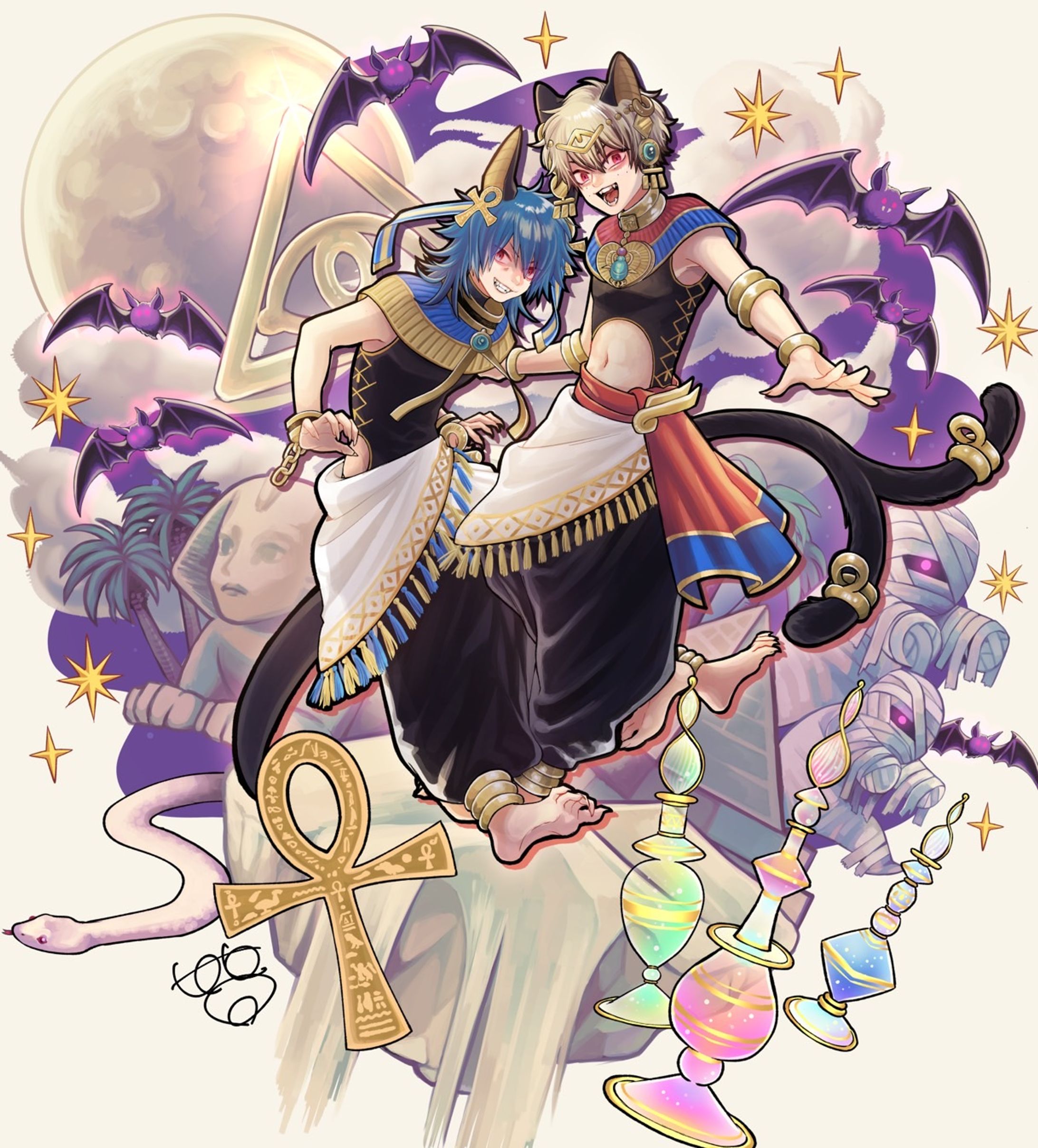 ヴィネット風イラスト-1