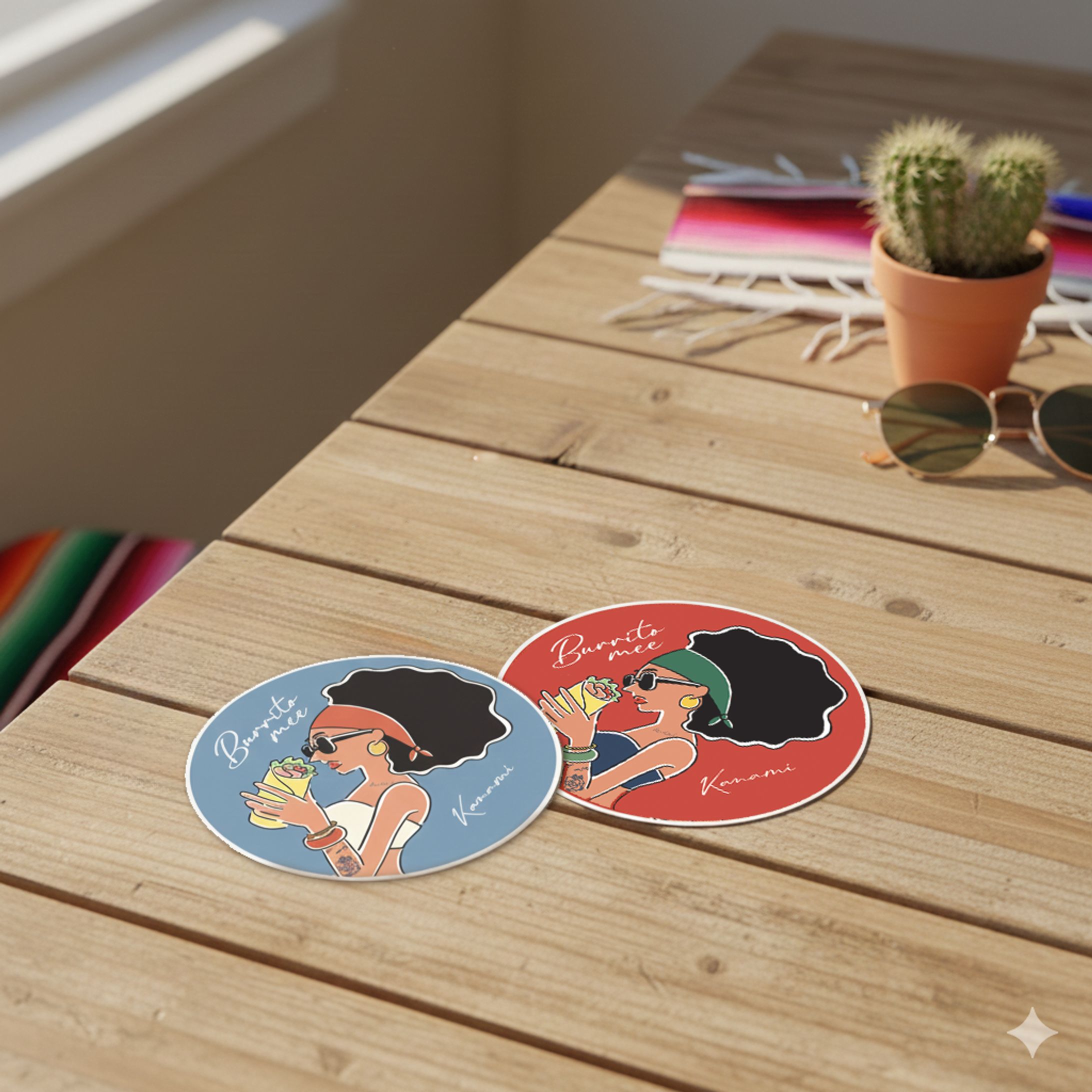 ブリトー屋さんのステッカー-1