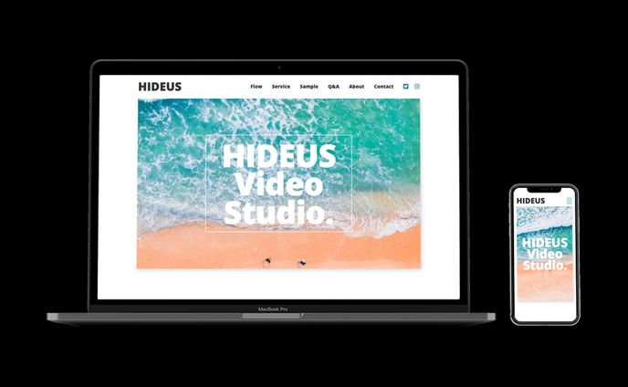 HIDEUS Video Stdio（LPデモサイト）