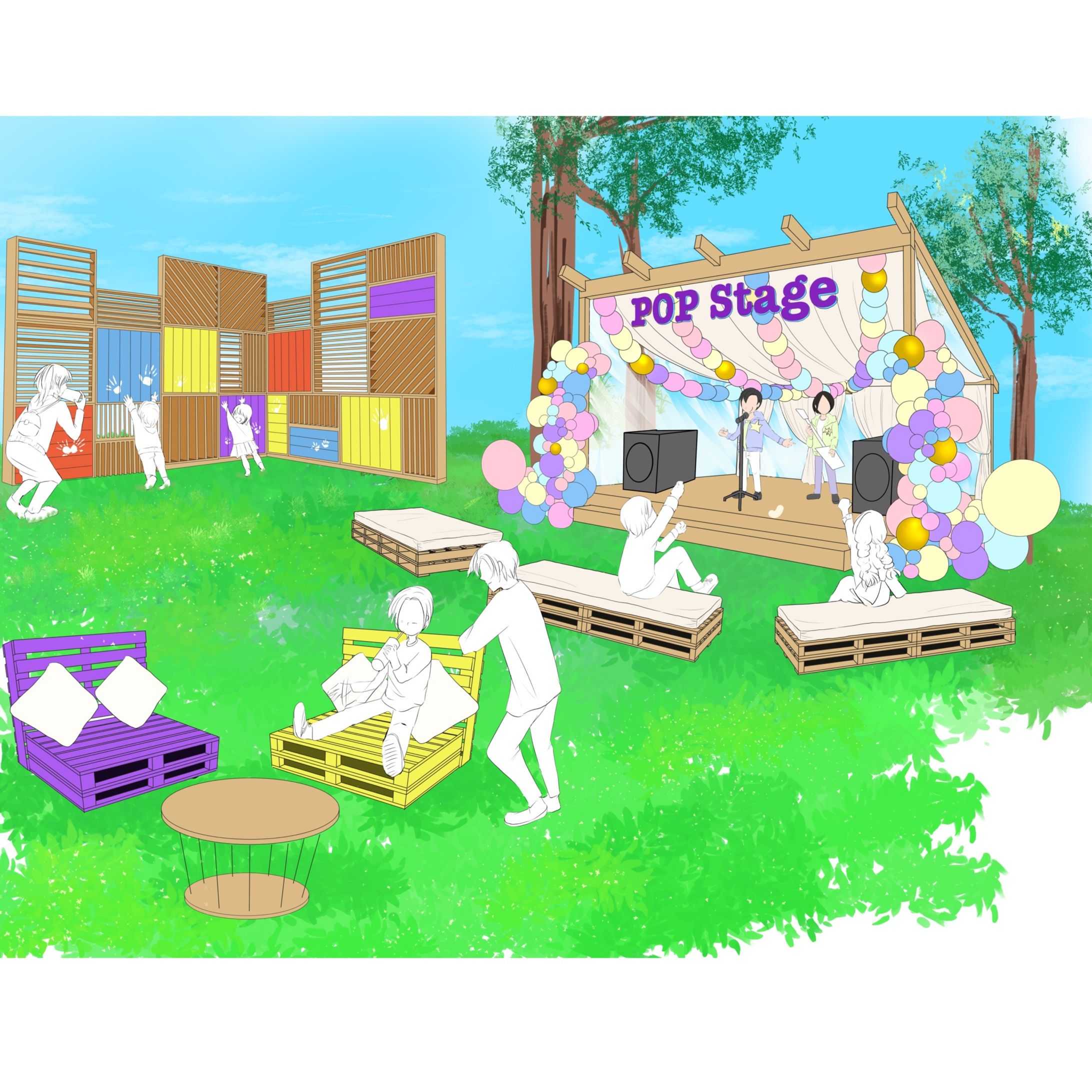 音楽フェス_イメージイラスト制作-1