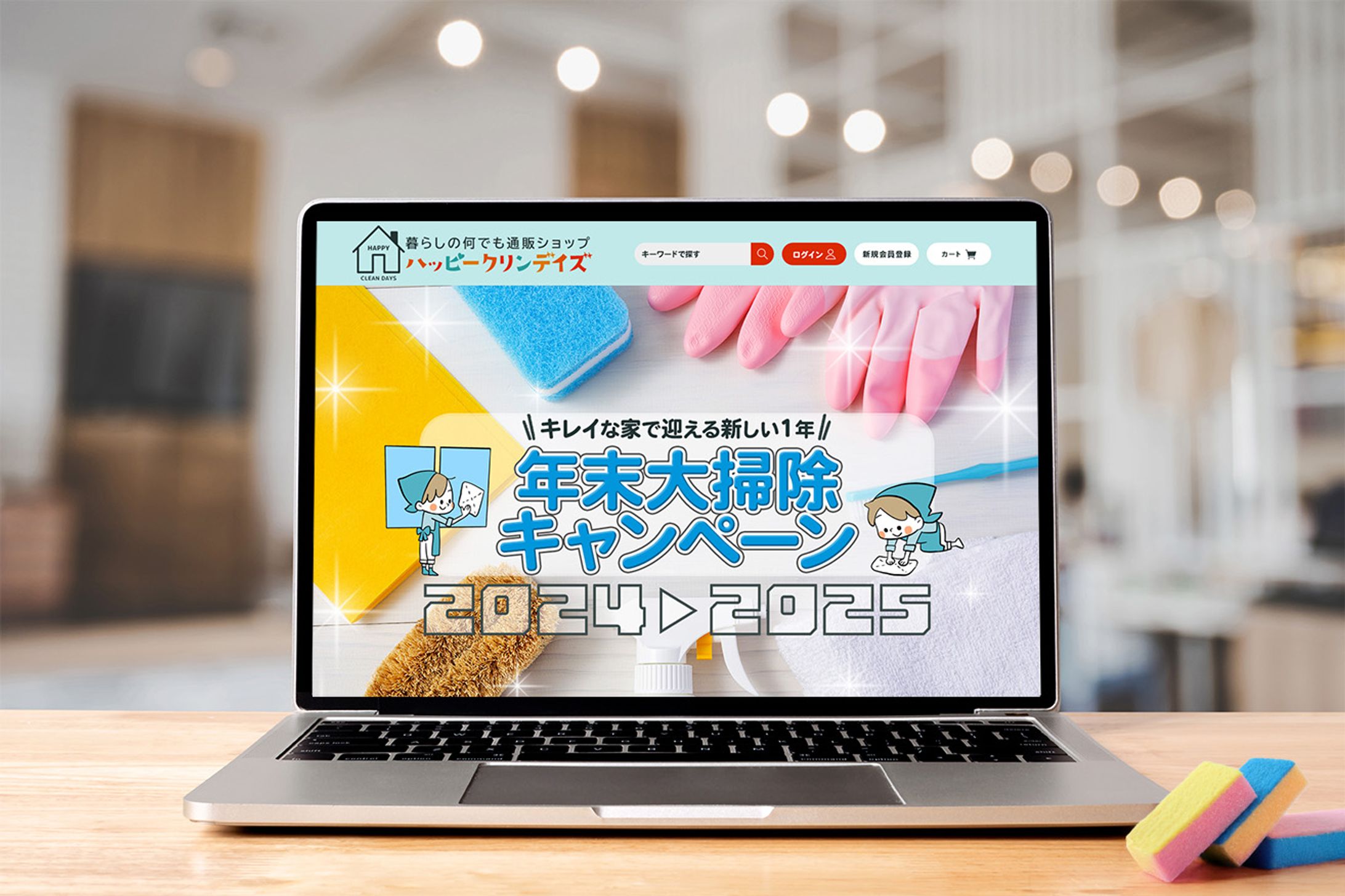【架空】年末大掃除グッズ販促ページデザイン-1