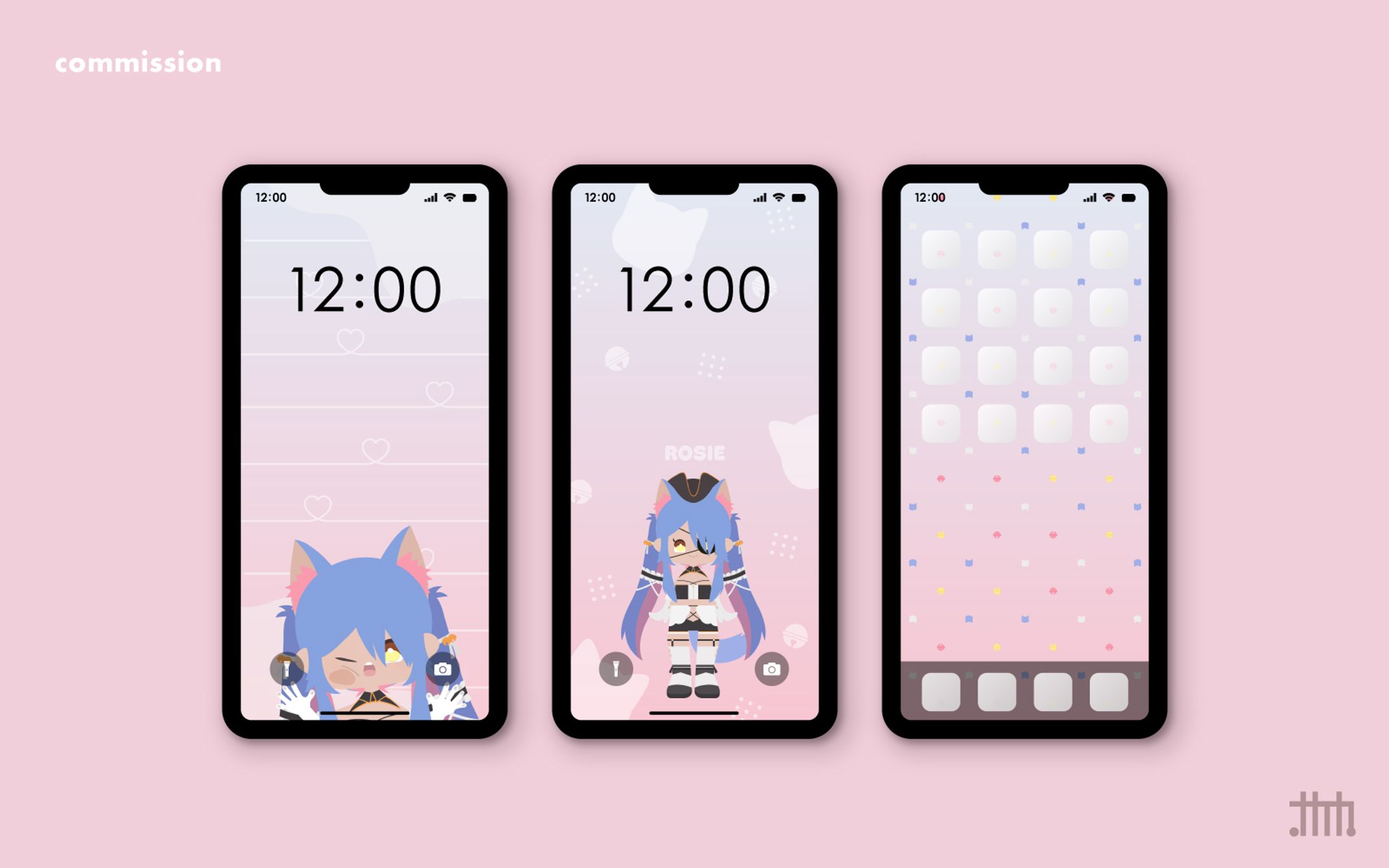 【skeb】Rosie様 スマホ壁紙-1