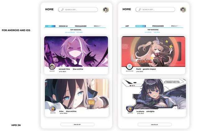 ui for smartphone 
