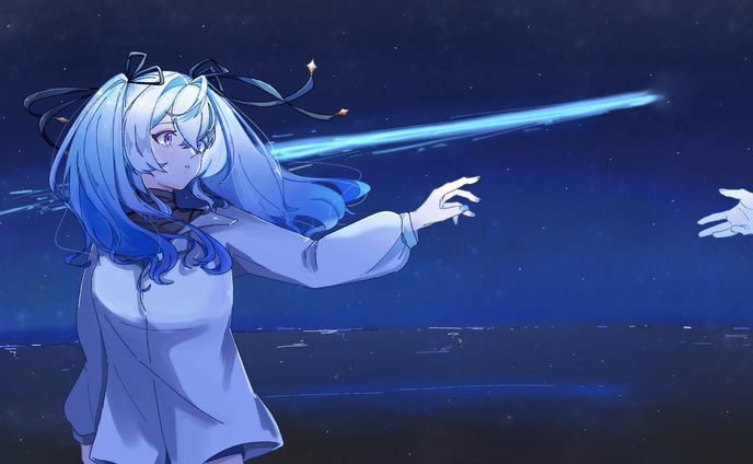 夜来ねむる様　MV用イラスト『彗星になれたなら　歌ってみた』