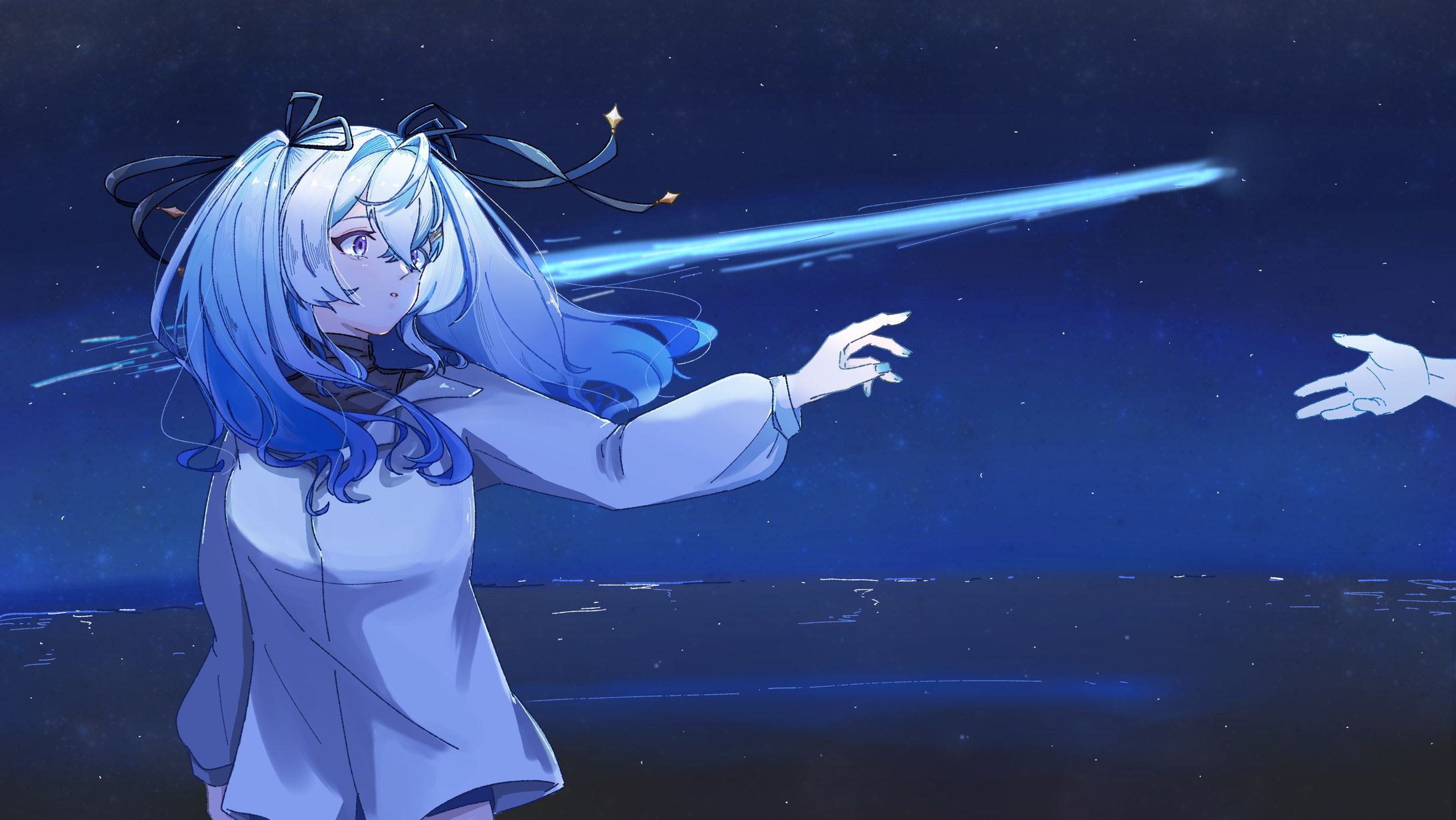 夜来ねむる様　MV用イラスト『彗星になれたなら　歌ってみた』-1