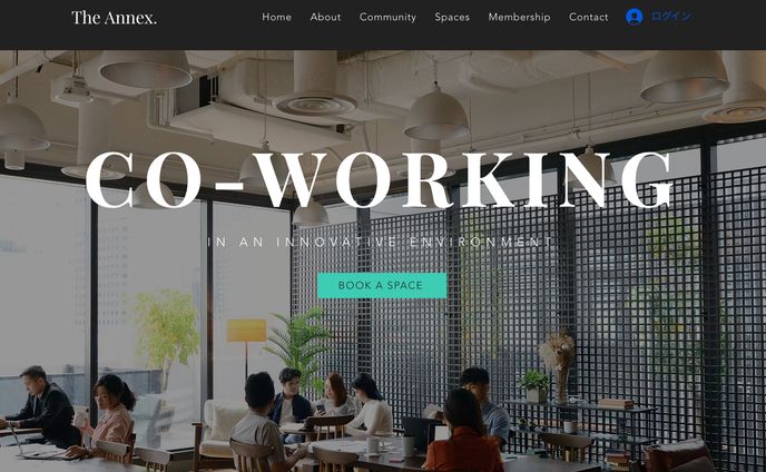 【デモサイト】コワーキングスペースのHP