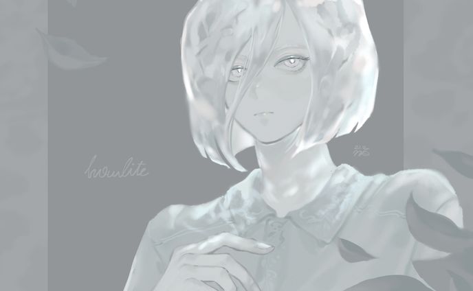 習作）ハウライトの髪
