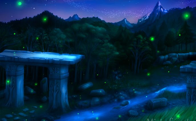 キービジュアル、風景