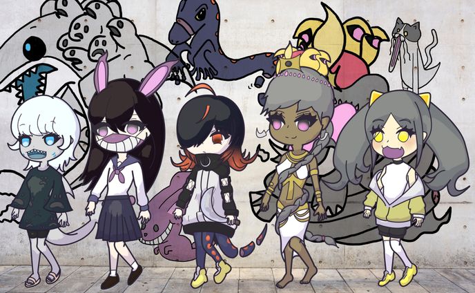 百獣夜行擬人化