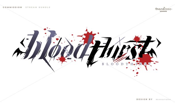 logo design : bloodthirst