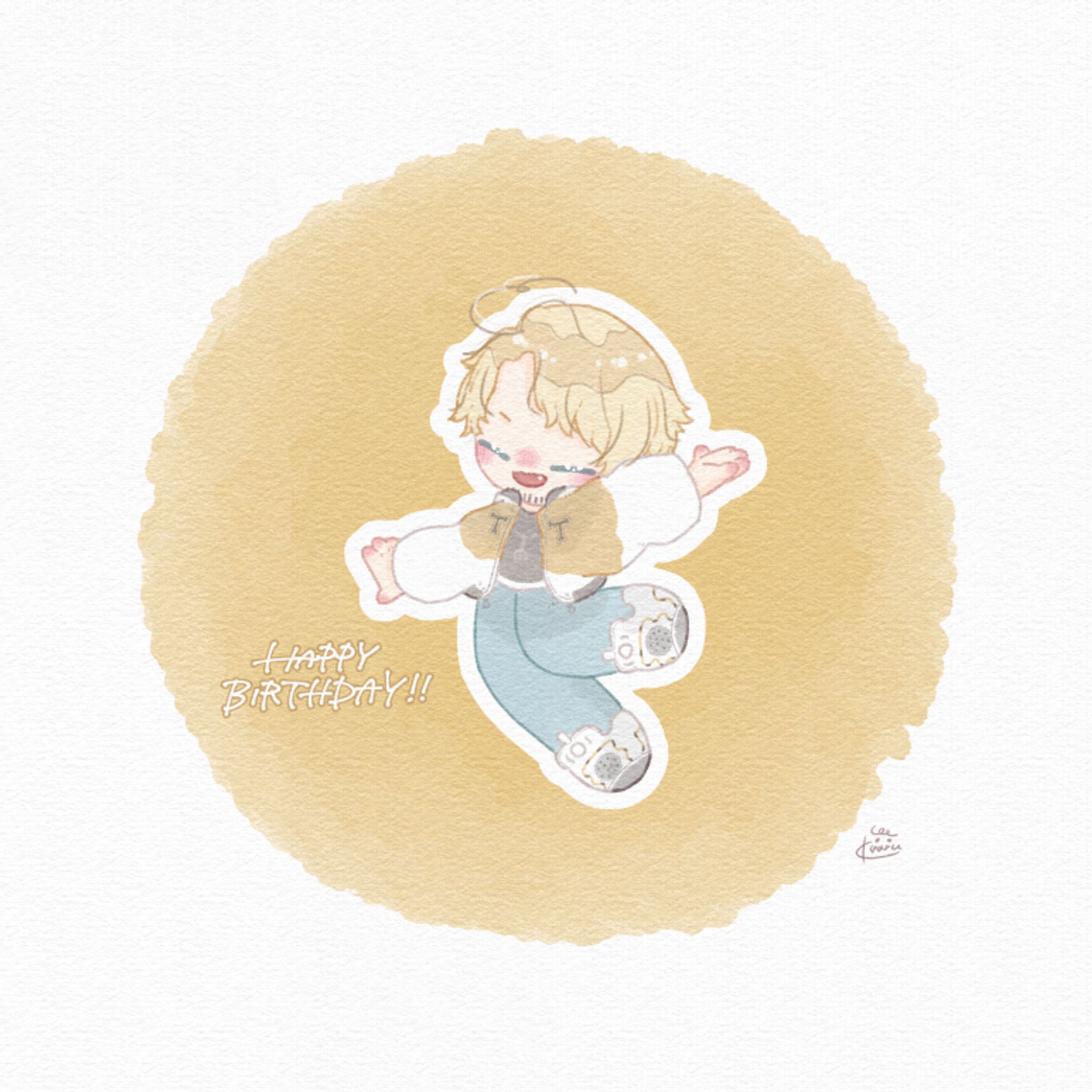꒰ fa ꒱ お誕生日イラスト / たいたい さま-1