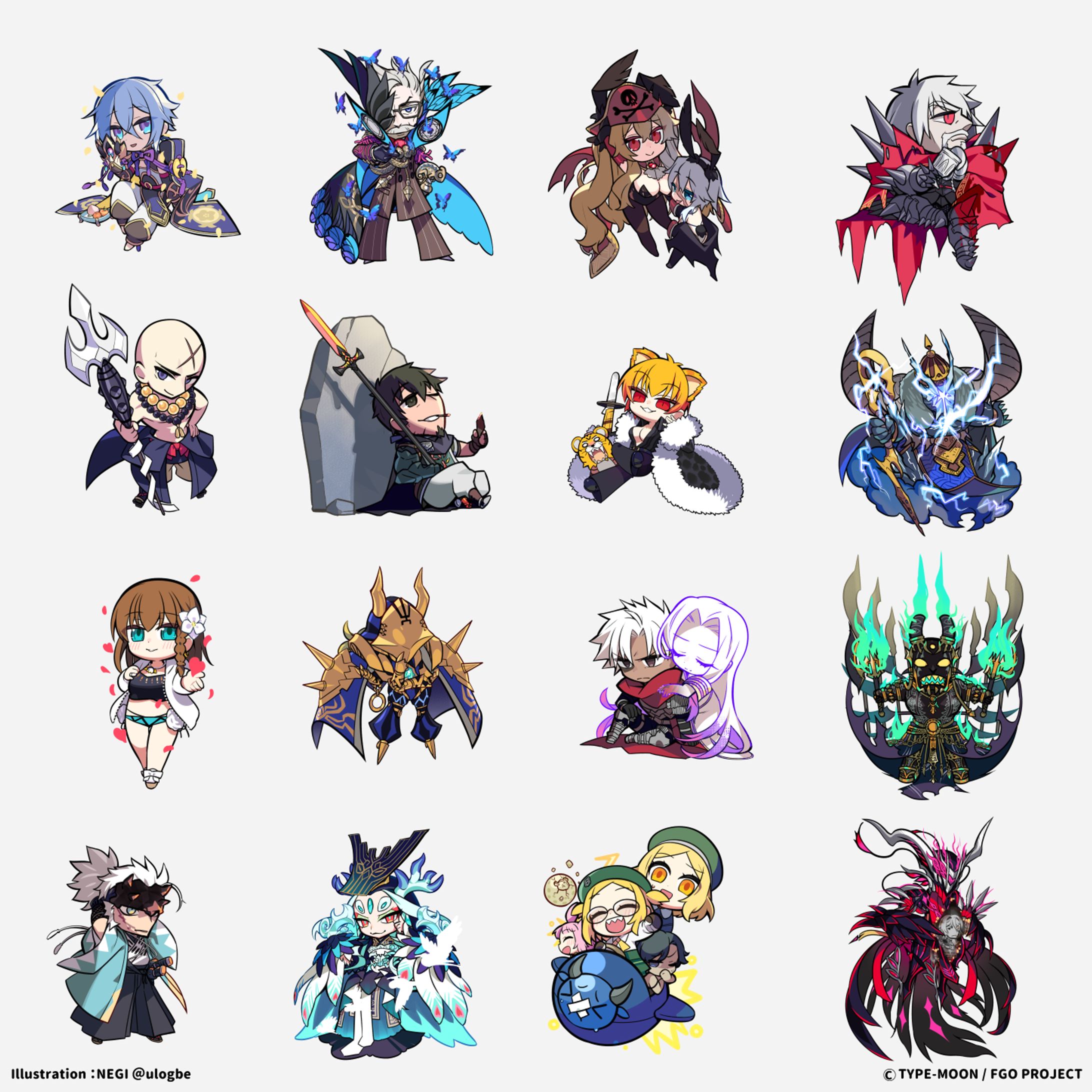 【FGO最終再臨展】ミニキャライラスト-1