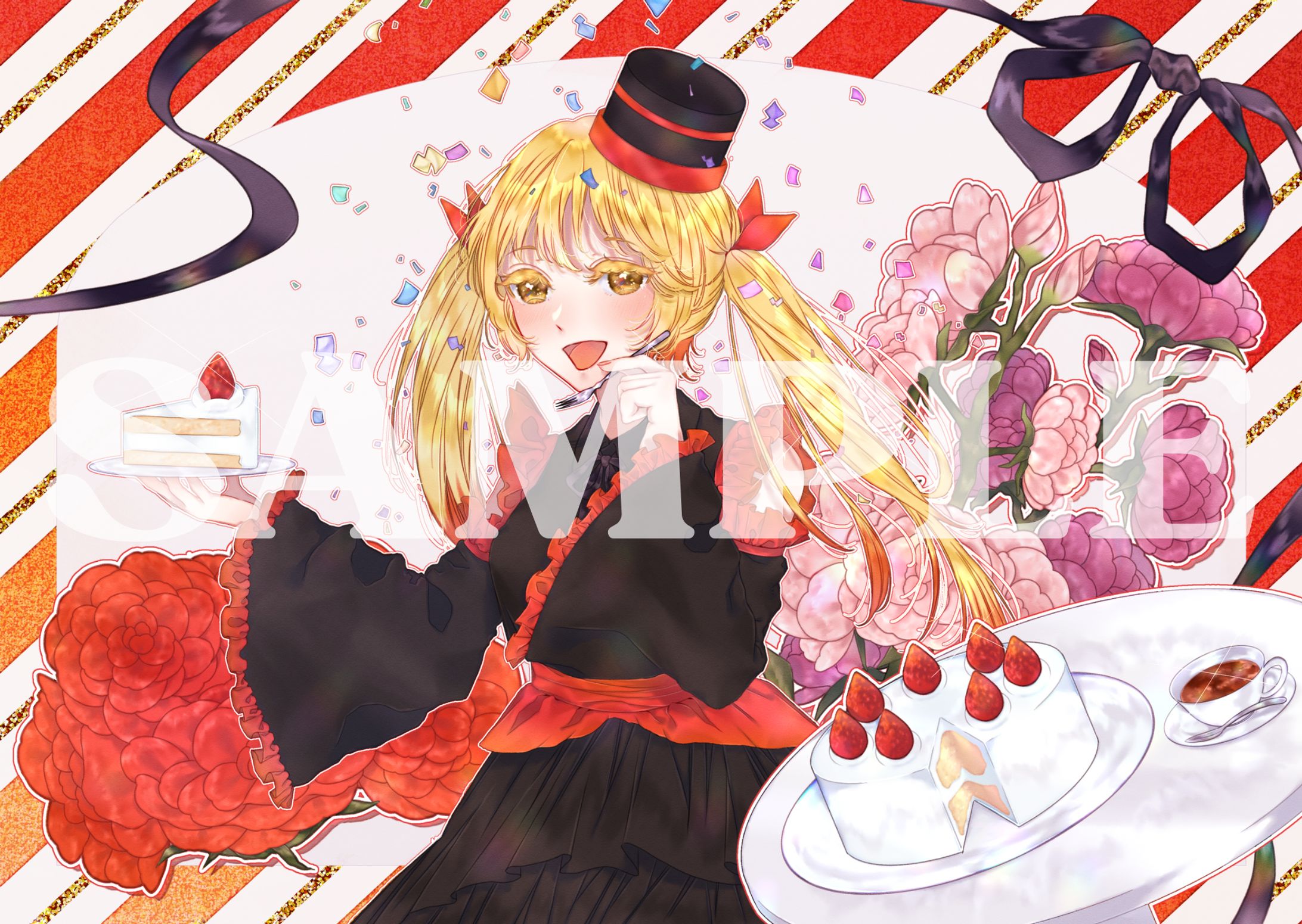 天ゑび衣様　1000人達成イラスト-1