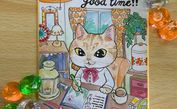 アナログイラスト、手描き動画
