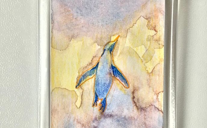 原画キーホルダー「ペンギンの夢Ⅰ.Ⅱ.Ⅲ」 2023.3