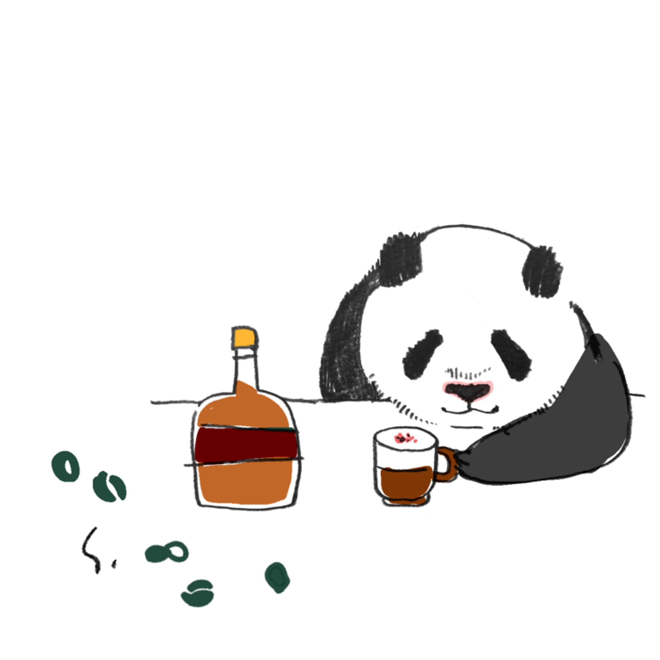 パンダとコーヒー-1