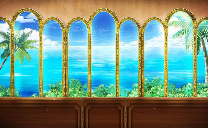 窓から見える海