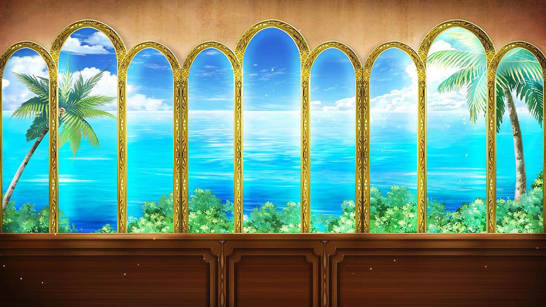窓から見える海-1