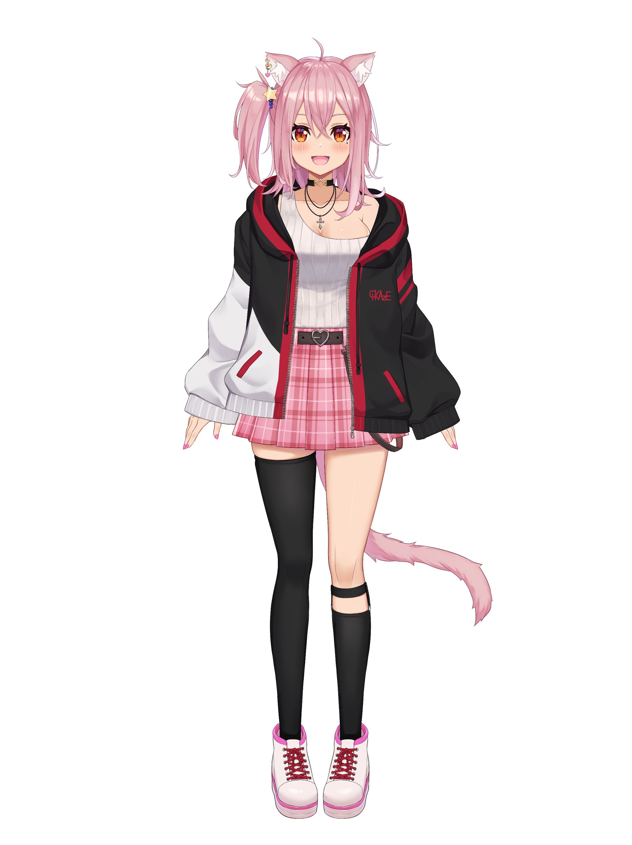 【Vtuber立ち絵】天音ちかぜ　Ver.女性　＋差分-1